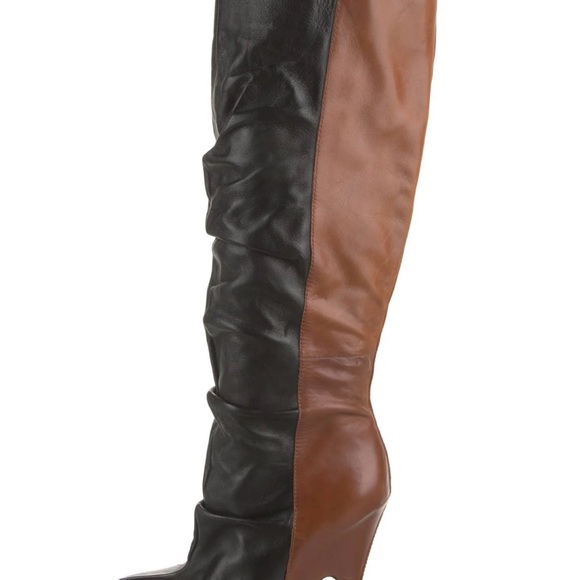 Donald J Pliner DMSX Jaylan two toned heel boots - Picture 2 of 9